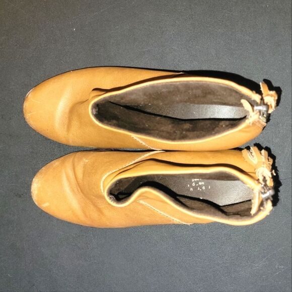 Toms Caramel Brown Leather Carpe Diem Booties 6.5 - Picture 8 of 10